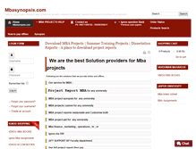 Tablet Screenshot of mbasynopsis.com